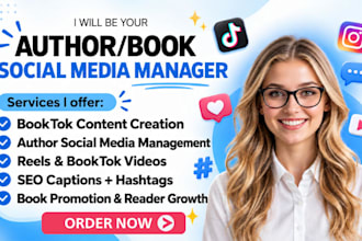 do booktok promotion booktok author smm book marketing and ebook marketing