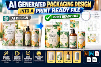 turn your ai generated packaging design into a print ready file