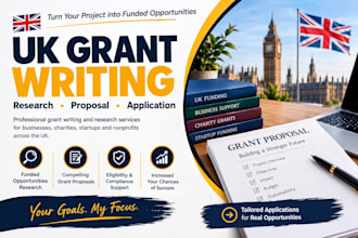 uk grant writing for business charity startup us grant proposal research funding