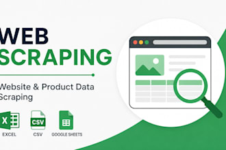 do website scraping and product scraping