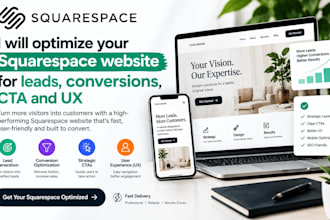 optimize your squarespace website for leads, conversions, cta and UX