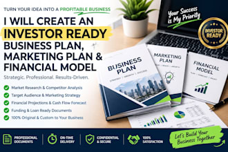 write a business plan with marketing strategy and financial projections