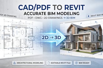 convert your PDF or cad drawings into an accurate revit model