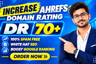 increase dr, increase ahrefs dr, increase domain rating dr