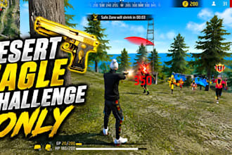 design a professional free fire thumbnail for youtube