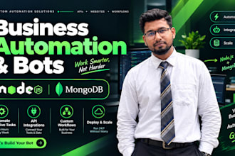 build a business automation system using nodejs and mongodb