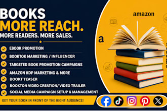 manage your author social media booktok marketing and book promotion ad campaign