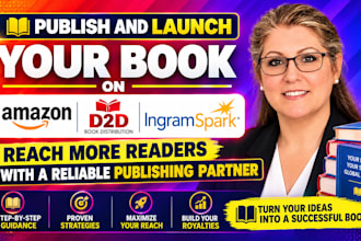 publish and launch your book on amazon d2d and ingramspark