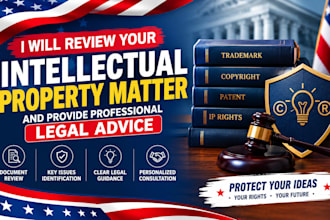 review  intellectual property matter and provide professional legal advice