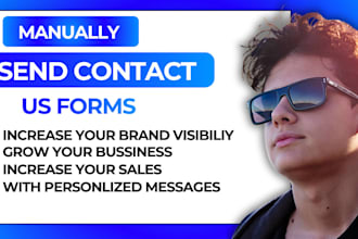do high quality manual contact form submission for b2b lead generation