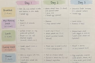 create a healthy meal plan