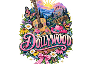 craft a custom vintage guitar logo and vector illustration