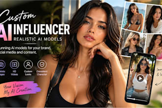 create natural realistic ai model influencers and ai model