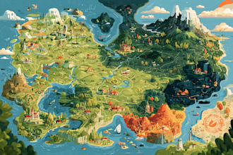 design awesome character dnd rpg fantasy cartoon art and map