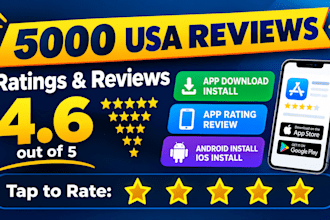 do mobile android rating 5000 USA rew IOS, app install mobile app marketing,