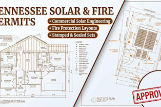commercial solar engineering sets and fire protection drawings tennessee permit