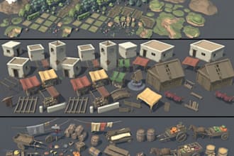 create realistic game ready 3d assets for unity and unreal