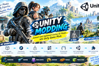 convert and implement custom 3d models into unity game mods
