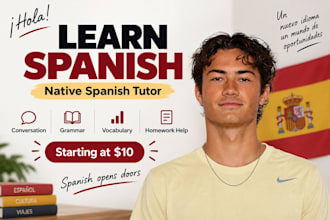 tutor you in spanish and help you improve your spanish