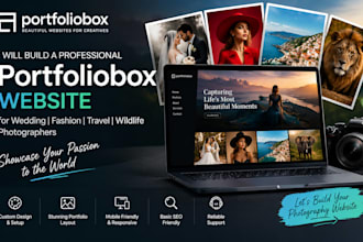 build wedding fashion portrait travel wildlife photographer portfoliobox website
