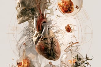 create anatomical illustrations and medical illustration