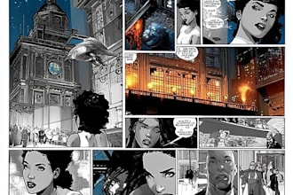 custom comic book page art page for books and web comic