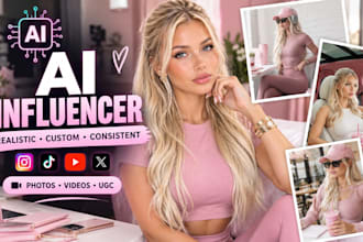 create a realistic ai influencer, virtual model and brand ambassador