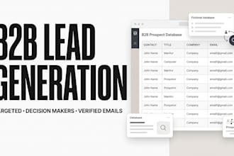 build targeted b2b leads and verified prospect lists