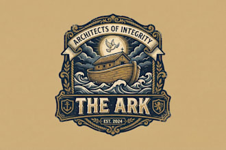 design a meaningful and protective ark logo for your brand