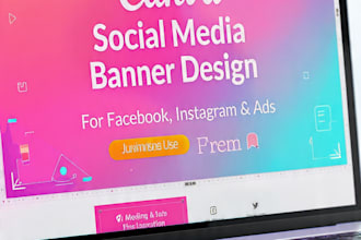 design modern social media banners, fb cover and  insta post