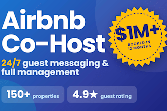be your airbnb co host and 24 7 guest communication team