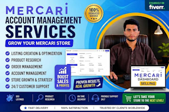 professionally manage and grow your mercari account