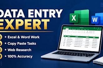 expert data entry, and virtual assistant tasks