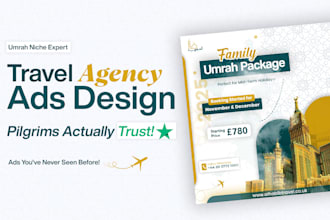 design creative social media ad design for umrah agency