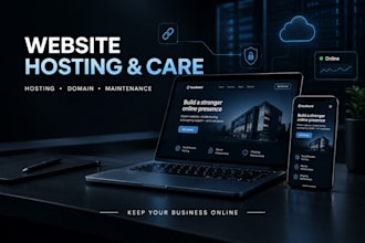 manage your website hosting, domain and maintenance