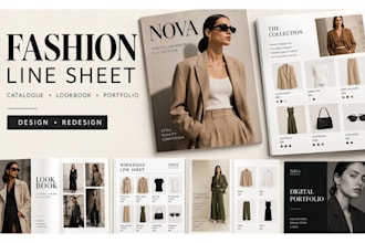 design line sheet catalogue lookbook redesign digital fashion portfolio lookbook