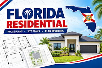 create florida residential permit drawings and house plans