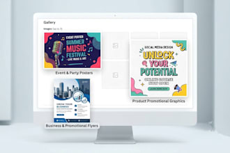 design professional social media posts and flyers using ai