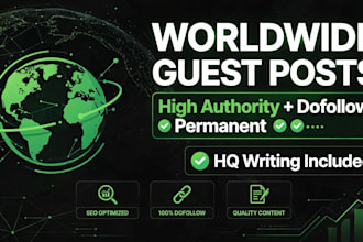 do guest post outreach and placement worldwide