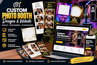 do custom photo booth overlay and photobooth strip template photobooth website