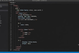 fix HTML and CSS bugs or design landing page