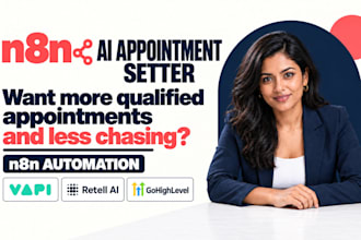 set up an ai appointment setter gohighlevel vapi retell ai n8n automation