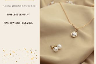 design luxury jewelry social media posts and ads