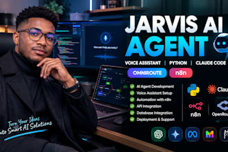 build fix deploy jarvis ai voice assistant python claudecode agent omniroute n8n