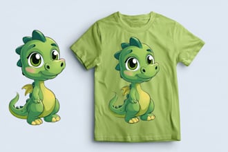 design classic cartoon vector t shirt