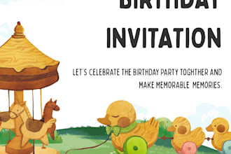 design beautiful birthday invitations and greeting cards