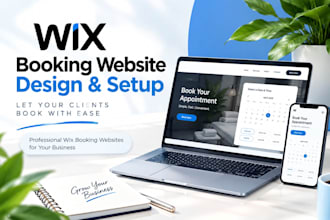 setup german wix booking website design for appointments