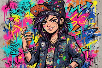 paint realistic or cartoon digital portraits
