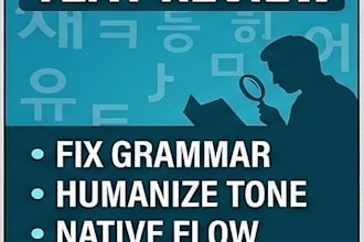 proofread and humanize ai generated korean content