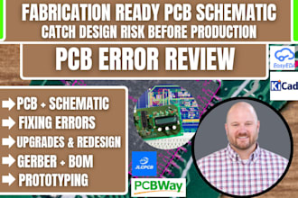 design, review,circuit schematics, pcba, jlcpcb production, pcb hardware design